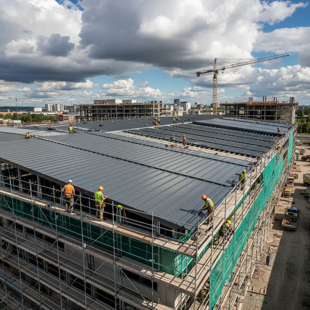 Roofing service - professional construction work
